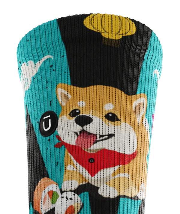 Shiba Roll Athletic Crew Socks