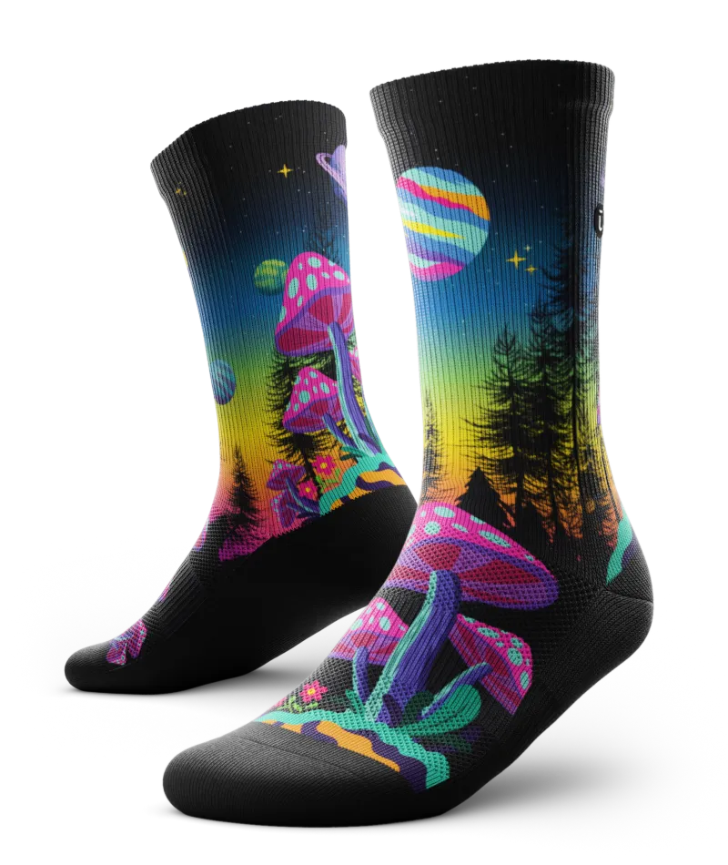 Shiitake Shenanigans Athletic Crew Socks