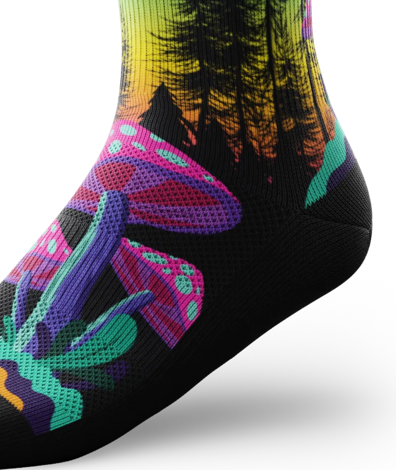 Shiitake Shenanigans Athletic Crew Socks