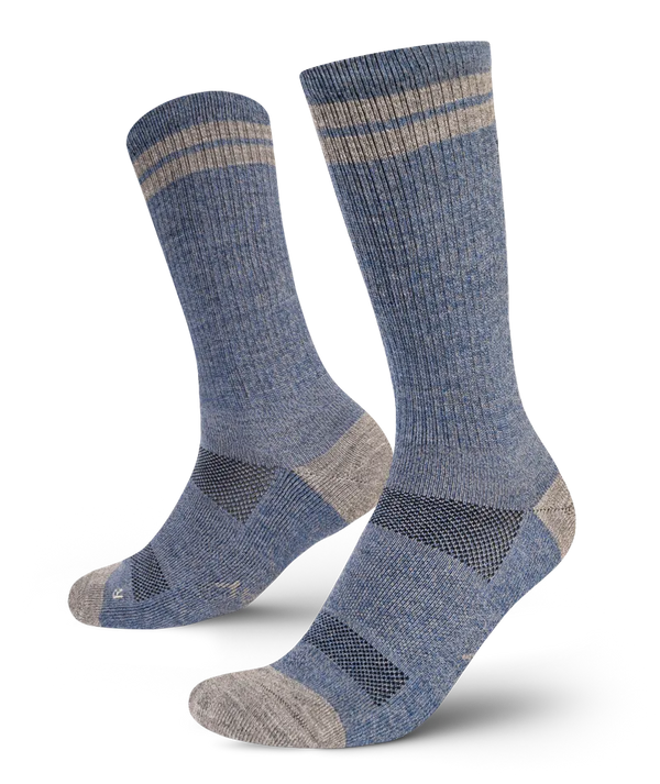 Sky Merino Wool Midweight Crew Socks