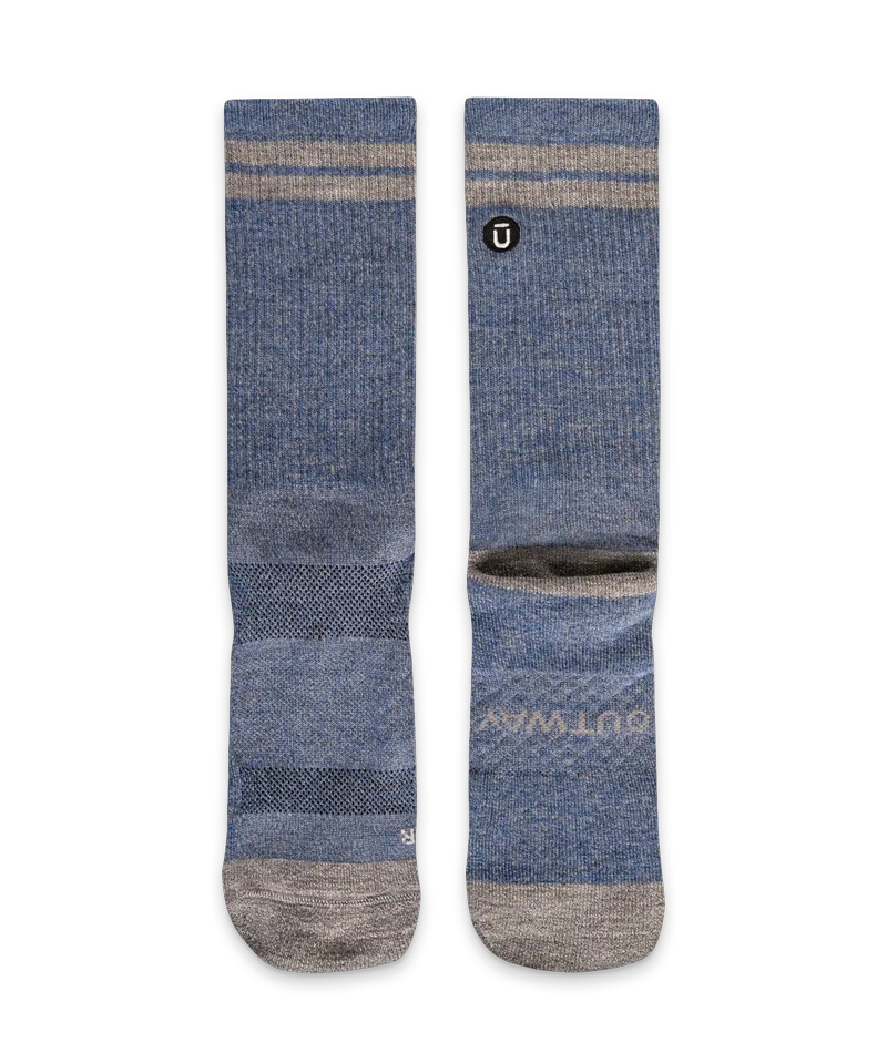 Sky Merino Wool Midweight Crew Socks