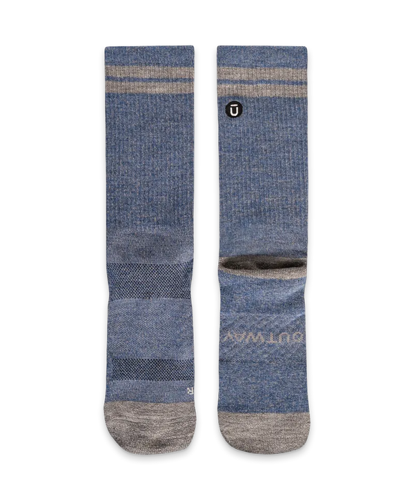 Sky Merino Wool Midweight Crew Socks