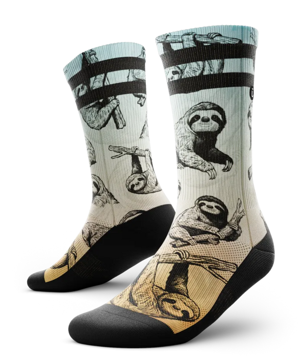 Slothed Athletic Crew Socks