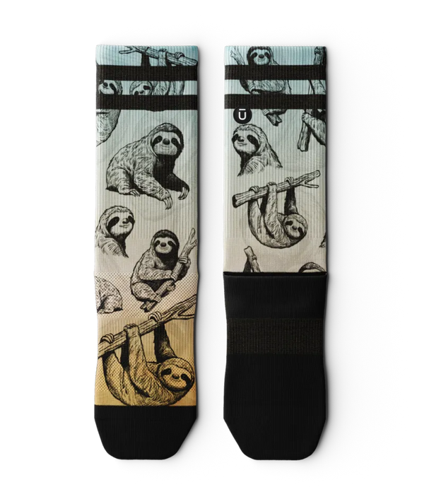 Slothed Athletic Crew Socks