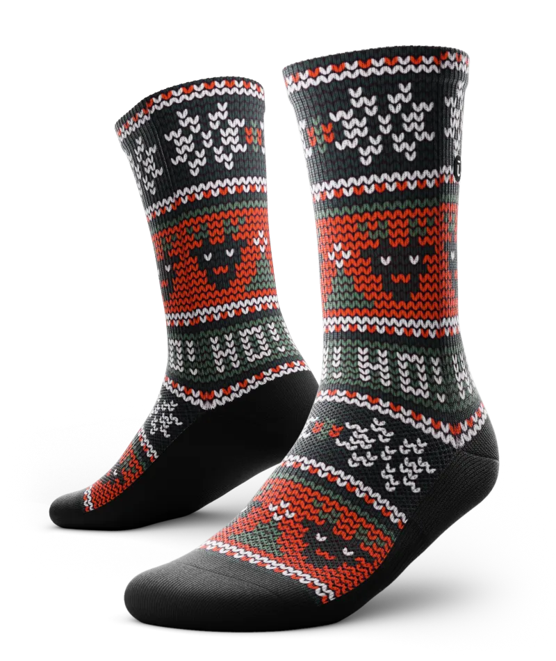Snowflake Athletic Crew Socks