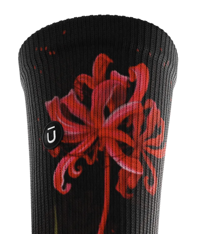Spider Lily Athletic Crew Socks