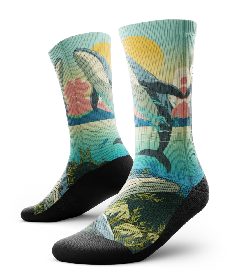 Splashtacular Athletic Crew Socks