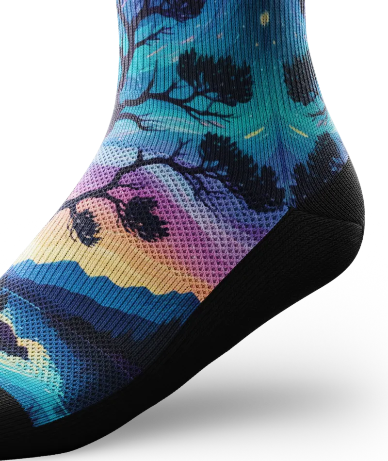 Star Gazer Athletic Crew Socks