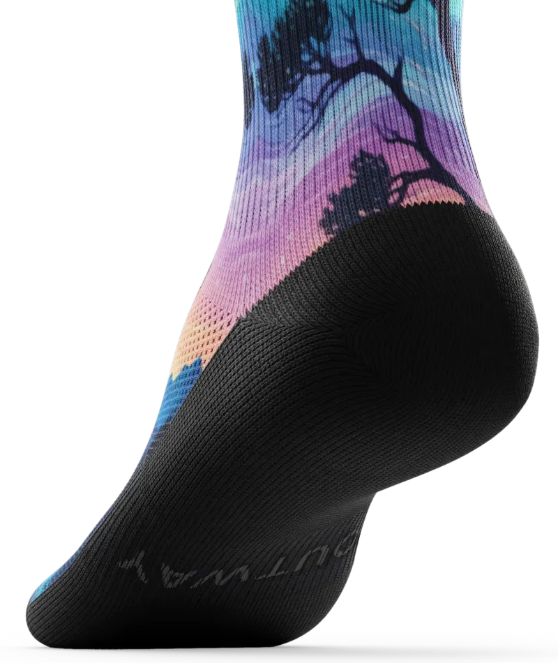 Star Gazer Athletic Knee High Compression Socks
