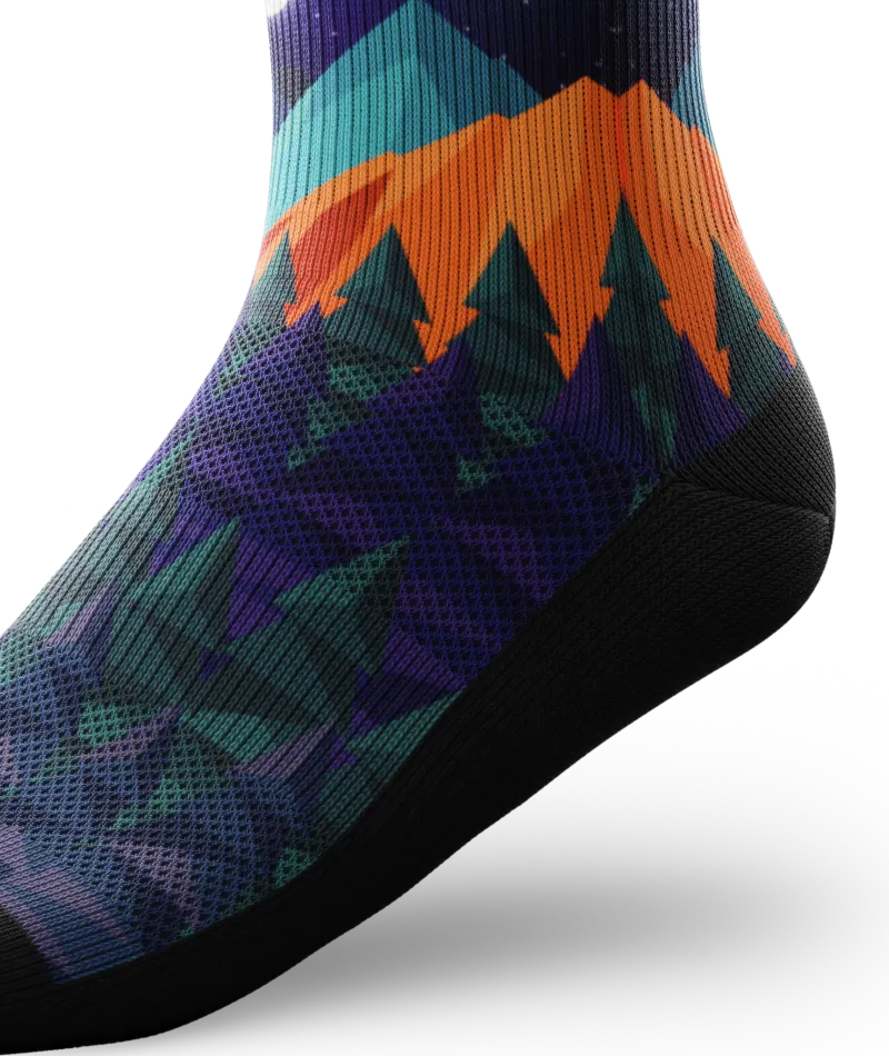 Starry Night Athletic Quarter Socks