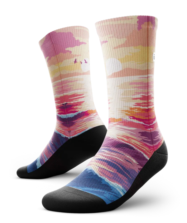 Sunkissed Waves Athletic Crew Socks