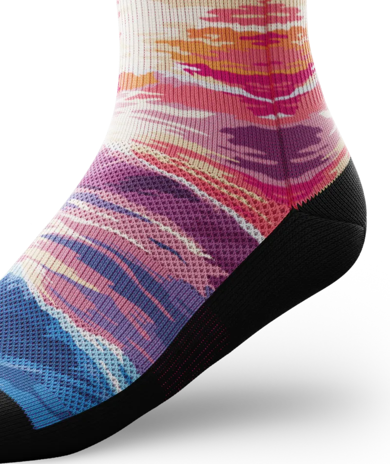 Sunkissed Waves Athletic Crew Socks
