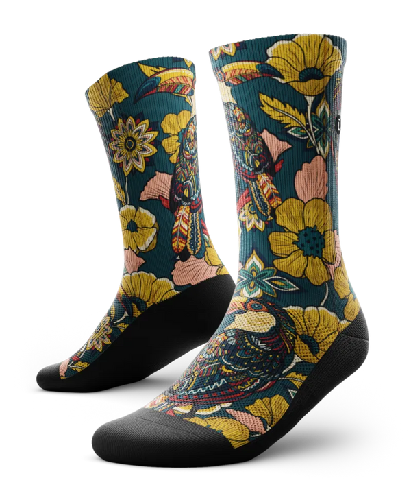 Toucan Tango Athletic Crew Socks