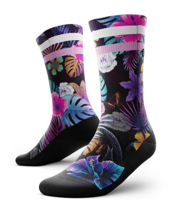 Tropic Flare Athletic Crew Socks
