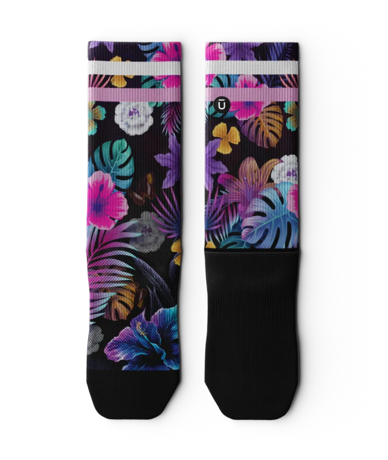 Tropic Flare Athletic Crew Socks