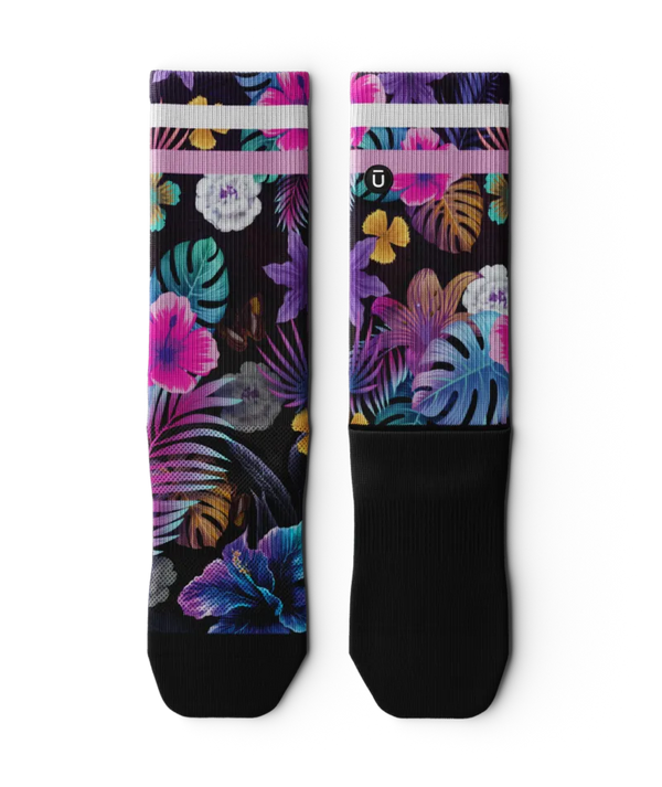 Tropic Flare Athletic Crew Socks