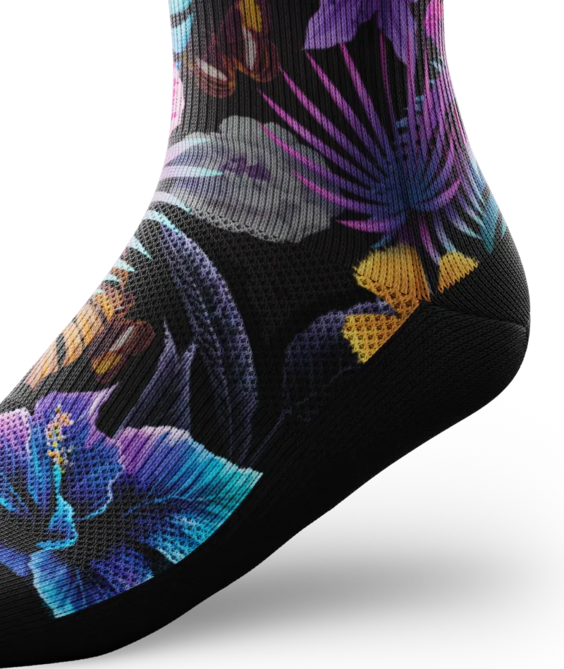 Tropic Flare Athletic Crew Socks