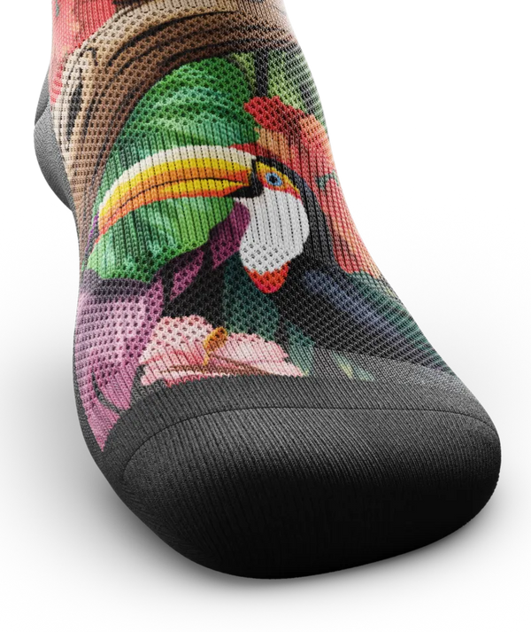 Tropical Panda Athletic Crew Socks