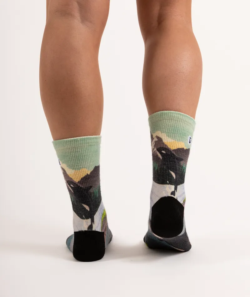Vancouver Merino Wool Lite Crew Socks