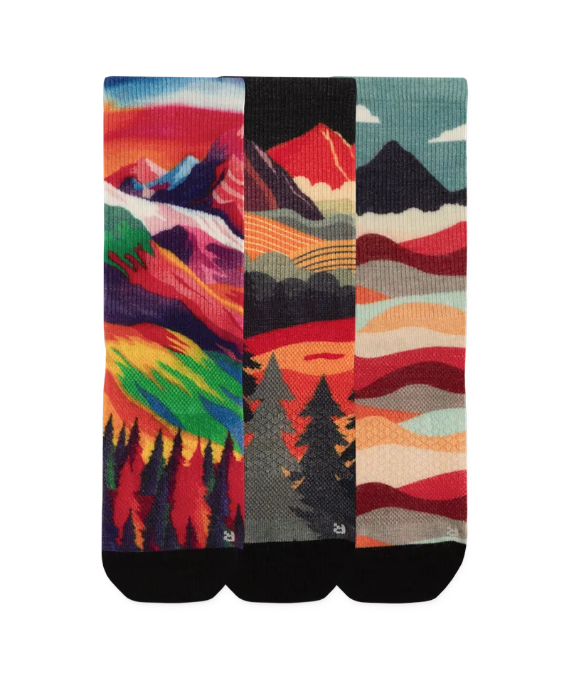 Vista Merino Wool Lite Crew Socks 3-Pack