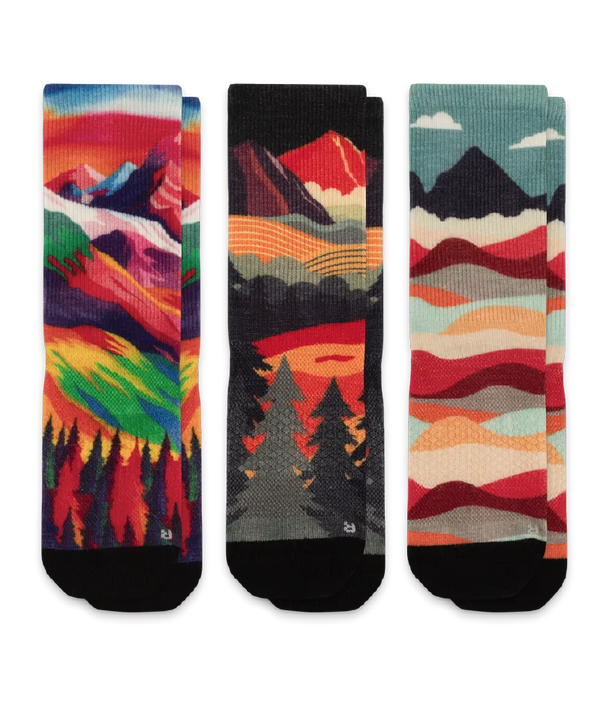 Vista Merino Wool Lite Crew Socks 3-Pack