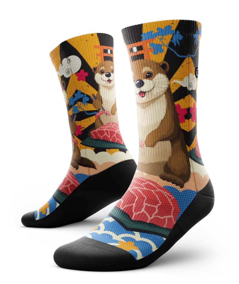 Wagyu Waddle Athletic Crew Socks