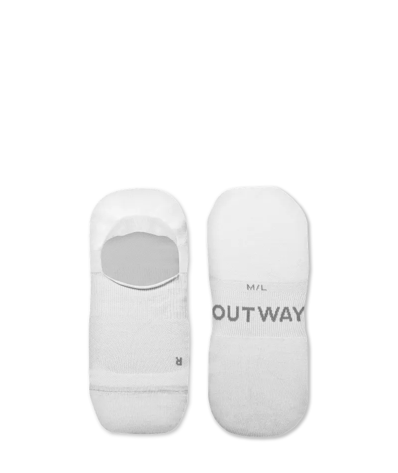 Flagship White No Show Socks