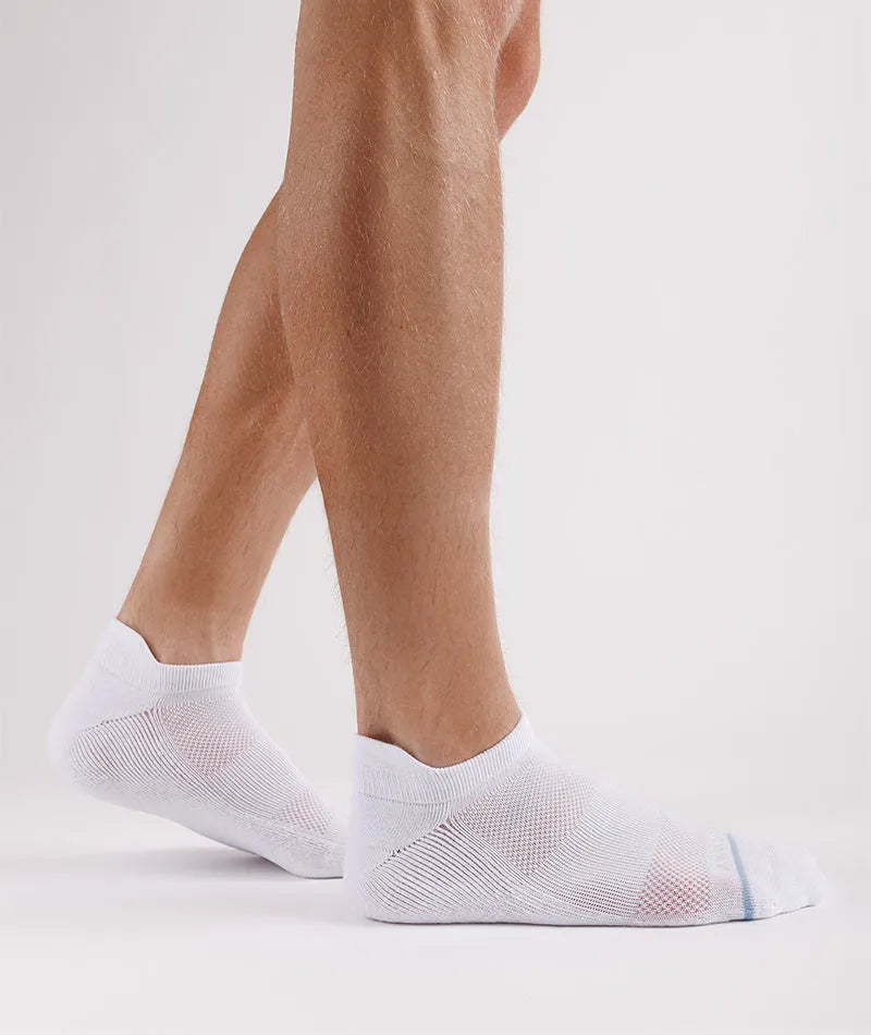 Flagship White Supima Cotton Ankle Socks 3-Pack