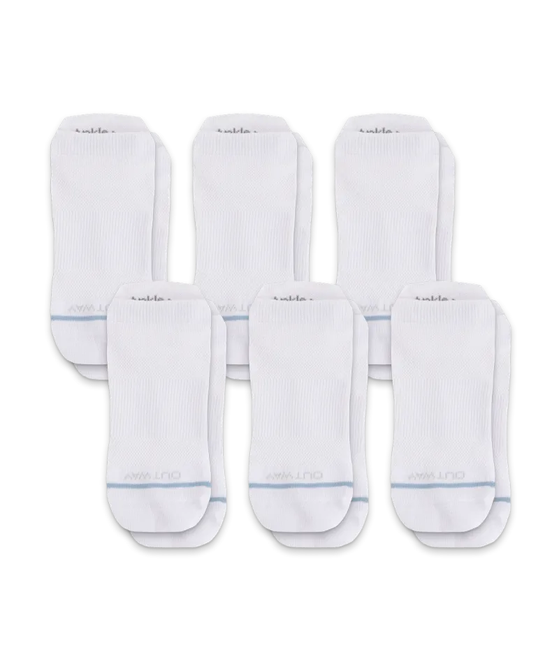 Flagship White Supima Cotton Ankle Socks 6-Pack