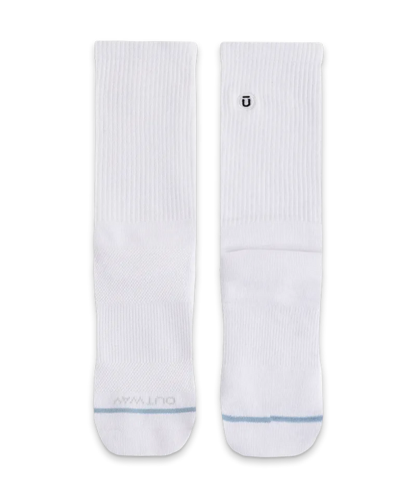 Flagship White Supima Cotton Crew Socks