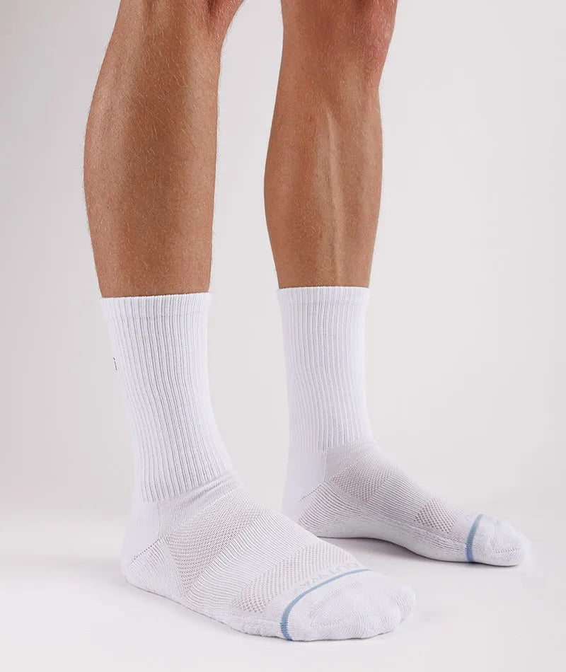 Flagship White Supima Cotton Crew Socks 6-Pack