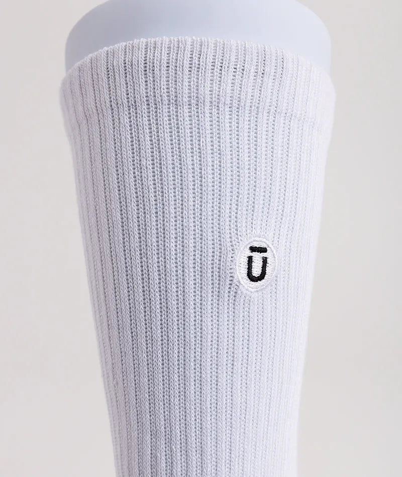 Flagship White Supima Cotton Crew Socks 3-Pack