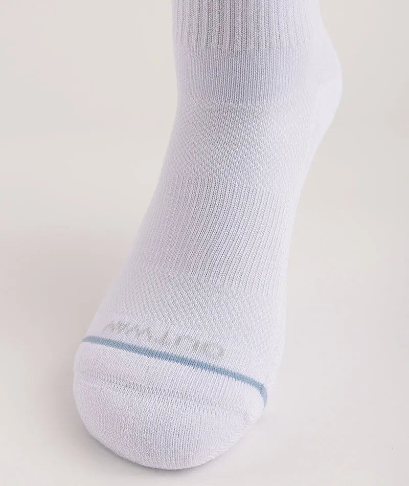 Flagship White Supima Cotton Crew Socks 3-Pack