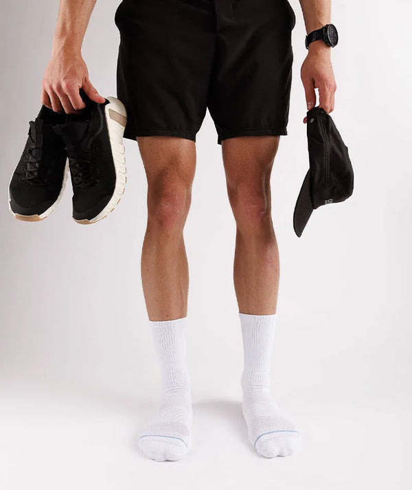 Flagship White Supima Cotton Crew Socks 3-Pack