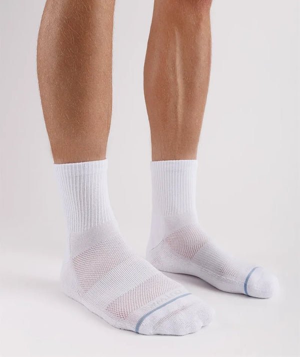 Flagship White Supima Cotton Quarter Socks 6-Pack