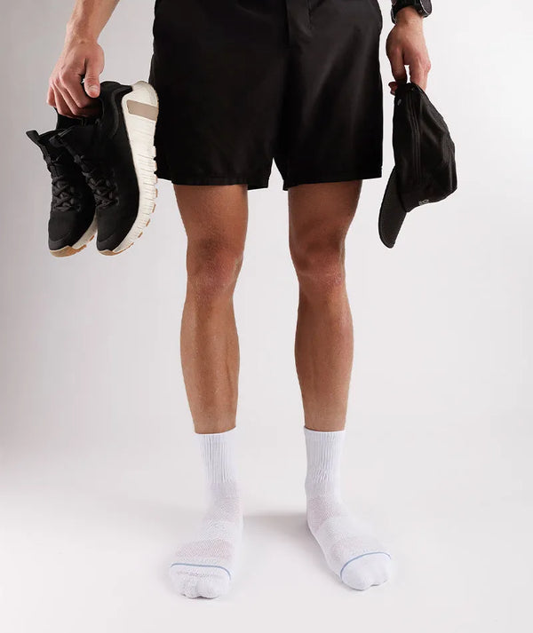 Flagship White Supima Cotton Quarter Socks 3-Pack