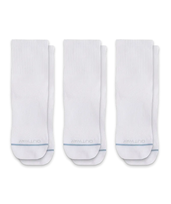 Flagship White Supima Cotton Quarter Socks 3-Pack