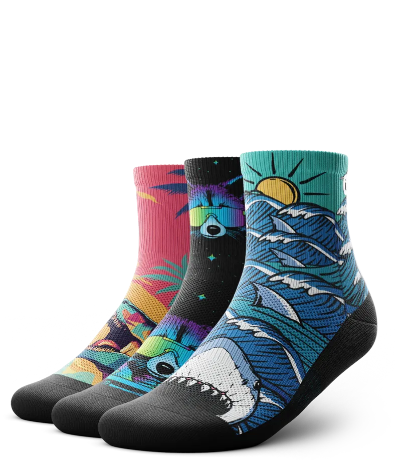 Wild Athletic Quarter Socks 3-Pack