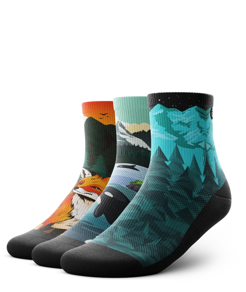 Wild Coast Athletic Quarter Socks 3-Pack