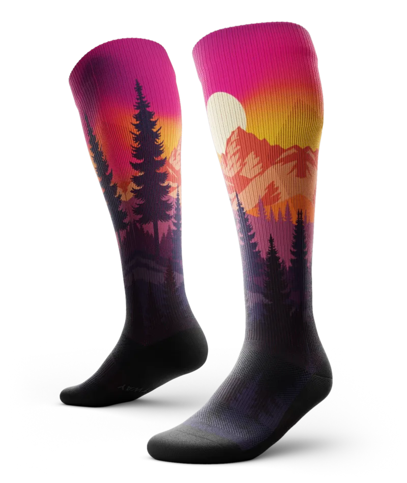 Wild Solstice Knee High Compression Socks
