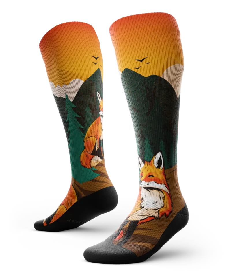 Zero Fox Athletic Knee High Compression Socks