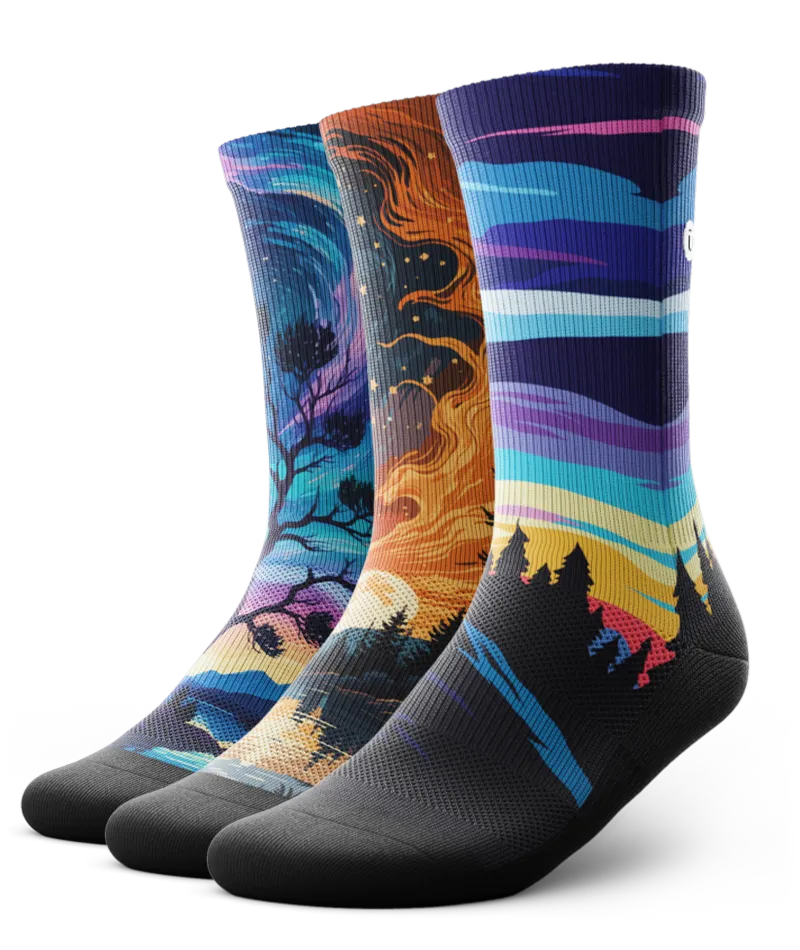 Zero Horizon Athletic Crew Socks 3-Pack